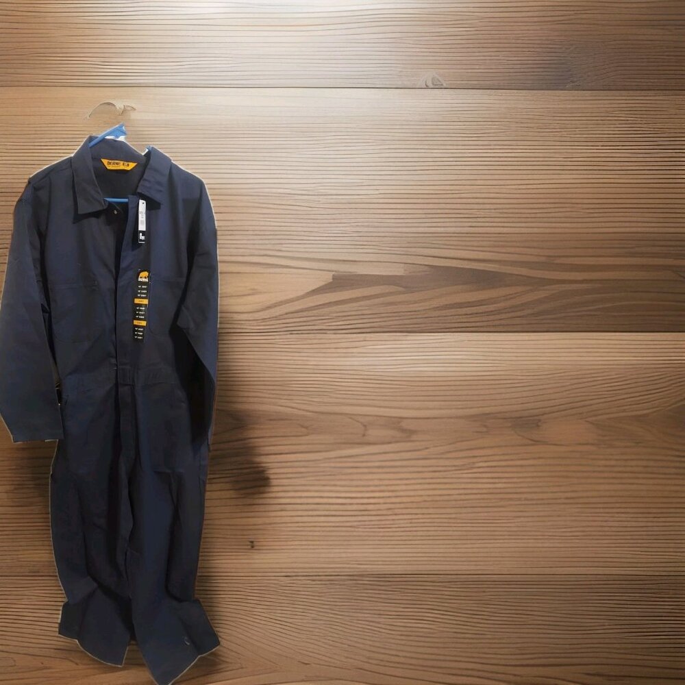 Berne Workwear Mens Overalls Navy Blue Chest 48inch‎ Chest Short